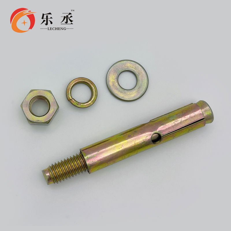 整箱国彩b锌膨胀螺丝大全拉爆带孔外膨胀镀锌小头爆炸螺栓M6-M