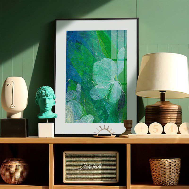 闻到野姜花北欧客厅装饰画现w代简约多彩植物花卉挂画玄关柜摆画