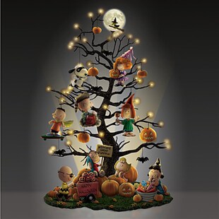 Illuminated Halloween TrEee 万圣节南瓜卡通树 桌面树装饰树装