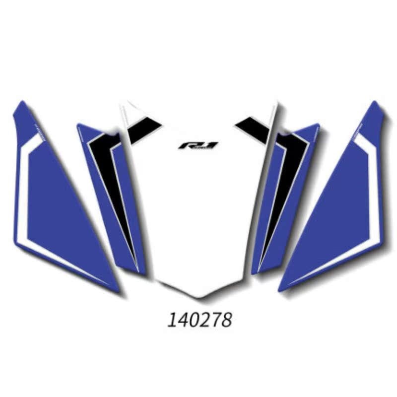 适用雅马哈 R1 1m5-17 改装车头贴 3D创意彩色保护贴 防刮贴纸