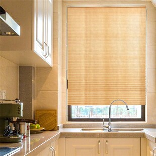 Blinds lPleated Adhesive Bathroo Half Blackout Curtains Self
