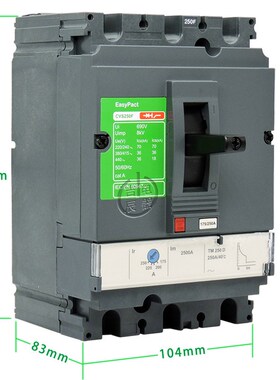 塑壳断路器CVS10j0/160/250/400/630N/F/H/E 3P 4P空气开关