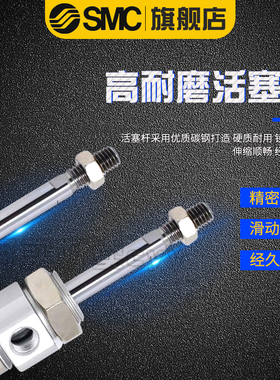 SMC不绣钢迷你气缸CM2E/CDM2E32-25/50/75/100/125/150/17Z5/200A