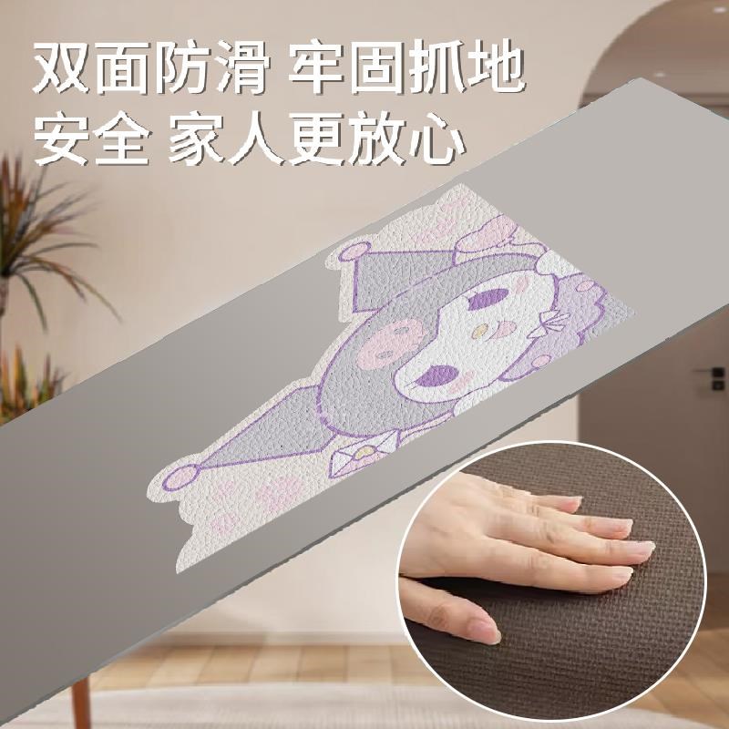 大耳朵狗厨房地垫防滑防油皮革pzvc免打理防水家用脚垫子防脏地毯