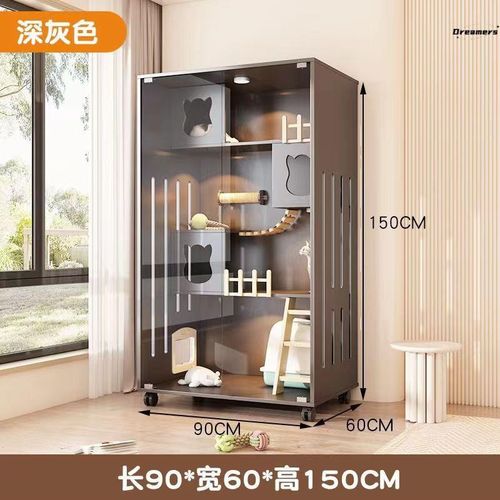 猫笼猫别墅宠物柜超大自由空间豪C华猫咪猫舍柜猫屋猫房子宠厂家