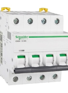 施耐德A9F194g40/A9F19450  iC65N 小型断路器 D曲线, 4P, 40A/50