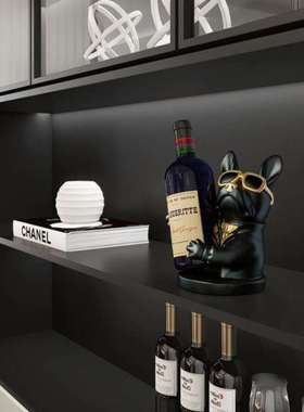 红酒架摆件现代轻奢简约高端高档家居客厅N餐桌餐边柜酒柜装饰品