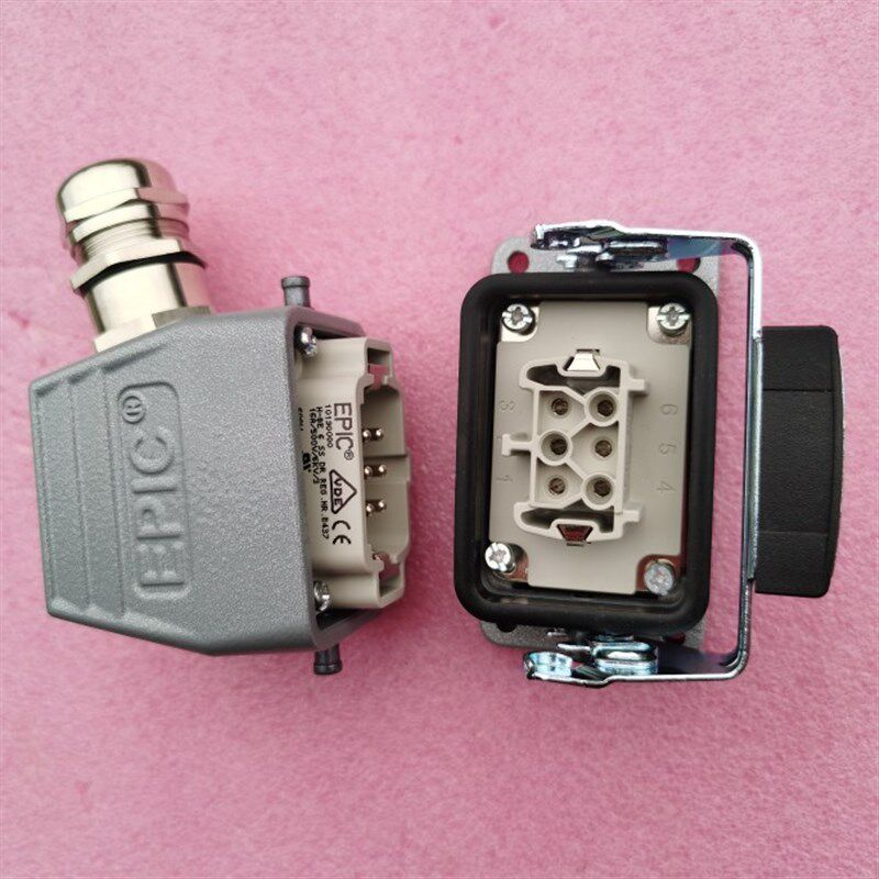 EPIC连接器10190000公芯10190100六针H-BLE-6-SS-DR螺钉型德国缆