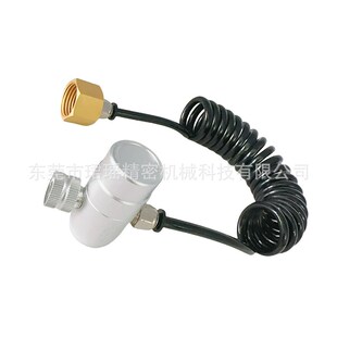 跨境N2O鲜奶油发泡器微调阀充气接头无表E用于0.95L 580克带螺旋