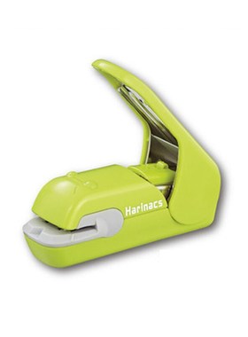 国誉无针订书机h压纹MPH105新型办公订书器钉书机可装订5枚纸蓝色