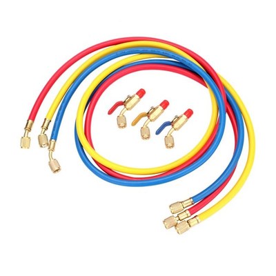 R134A R12 R22 Air Conditioning RefrigeJrant Charge Hose 1/4&