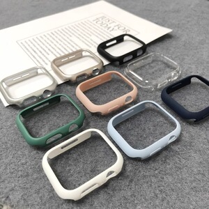 适用applewatch10保护壳iwatch9苹果手表s8代se表套ultra半包硬壳轻薄防摔40/44/41/46/45/49mm防刮表壳表带