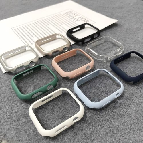 适用applewatch11保护壳iwatch10苹果手表s9代se表套ultra半包硬壳轻薄防摔40/44/41/42/46/45mm防刮表壳表带