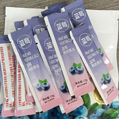 二十条长食坊正品蓝莓味果蔬果冻同款零食