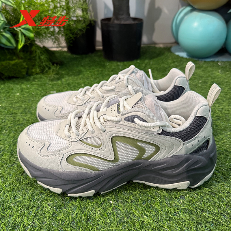 特步运动鞋男鞋海藻鞋2026夏季新款休闲网面老爹鞋974219320010