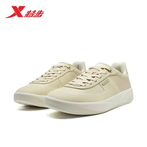 特步运动鞋板鞋男2025秋季新款轻便平底透气休闲鞋女975319310011