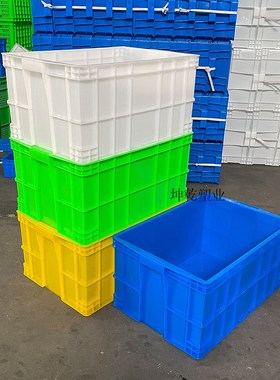 绿色塑料周转箱 水果塑料箱575-300箱610*4O20*310储物运输箱