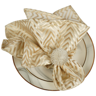 巾餐扣环圈北欧酒店餐厅西餐餐巾F口布折花装饰X方巾家用定制