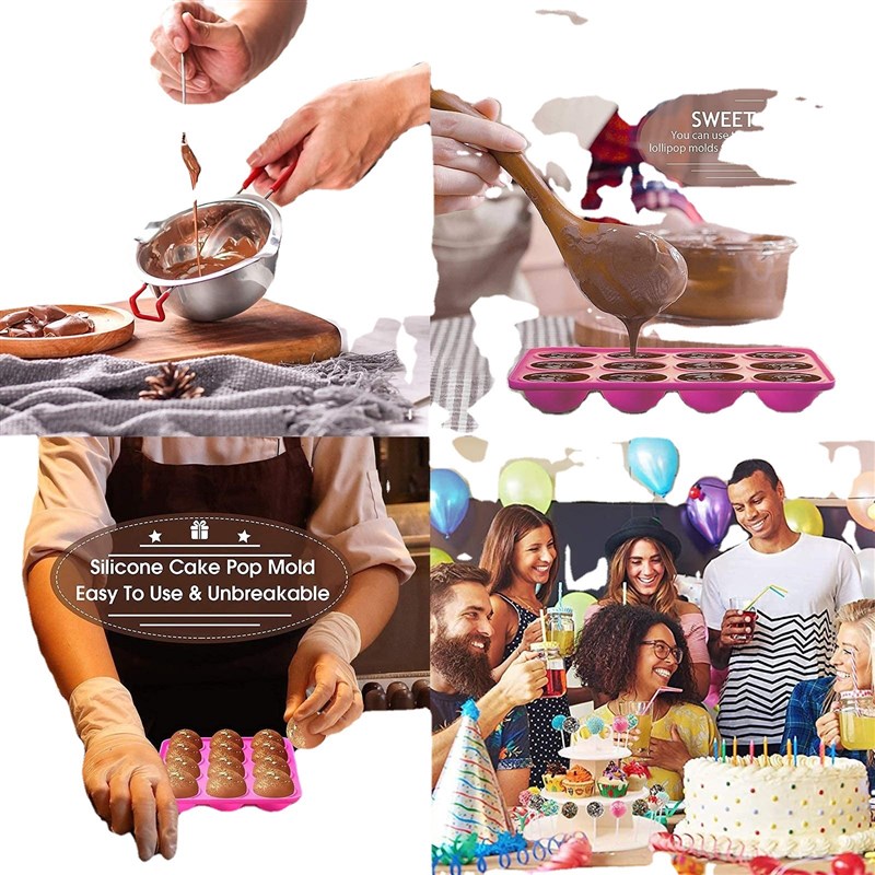 556件套棒棒糖硅胶模具套装 烘焙工具 糖果diyW模具 展示架