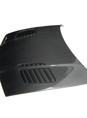 适用於BMW3系E36碳纤维改装专用钻孔机盖引擎盖T机头盖二门四门车