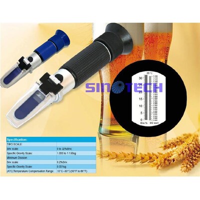 RSG-1c00ATC双刻度麦芽汁SG 1.000~1.130sg测酒计啤酒原汁折射仪