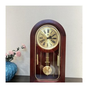 纯铜机械机e芯可座可挂钟表整点报时上链条新中式T大号摆钟座钟台