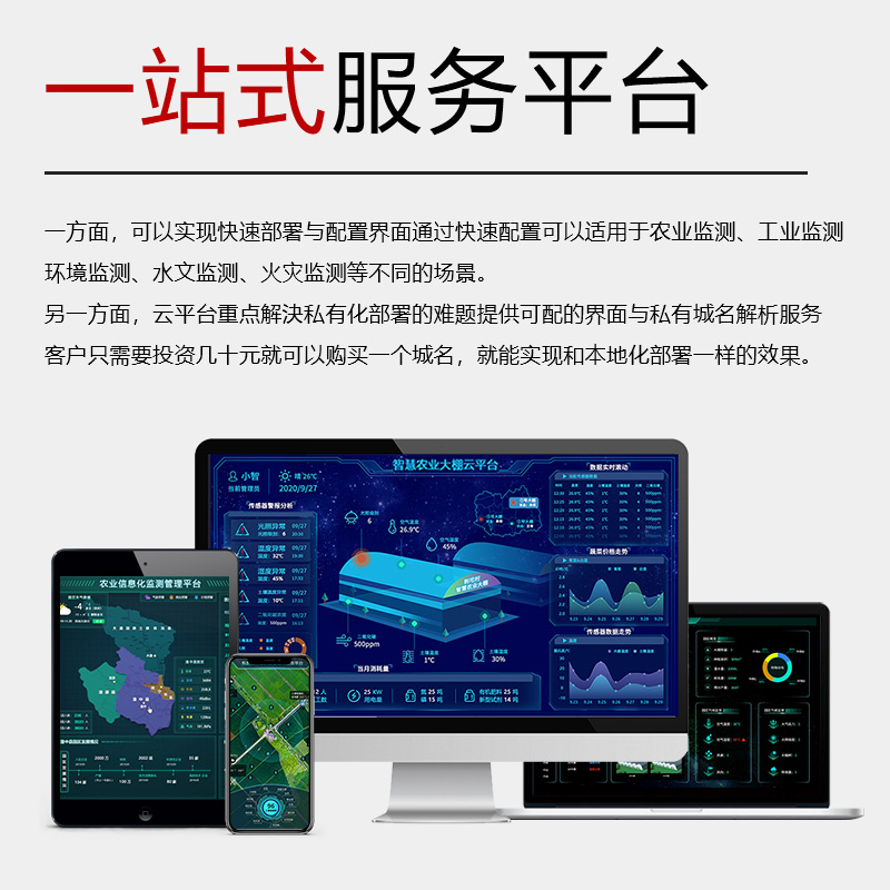 智慧农业监d测系统开发解决方案物联网畜牧业智能大棚灌溉传感器