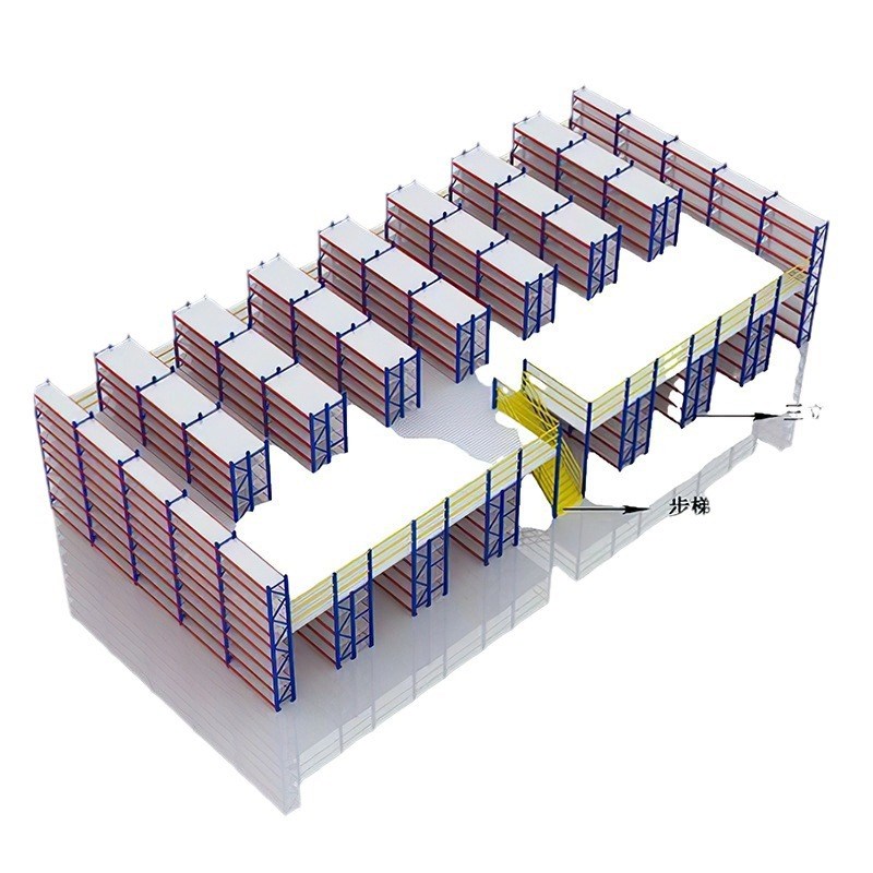 工厂定制阁楼平台货架厂房夹层yH钢结构二层搭建仓库仓储隔层货架