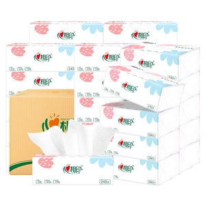 心相印抽纸【96包】餐巾纸巾卫生纸面巾纸抽可用擦手抽纸卫生