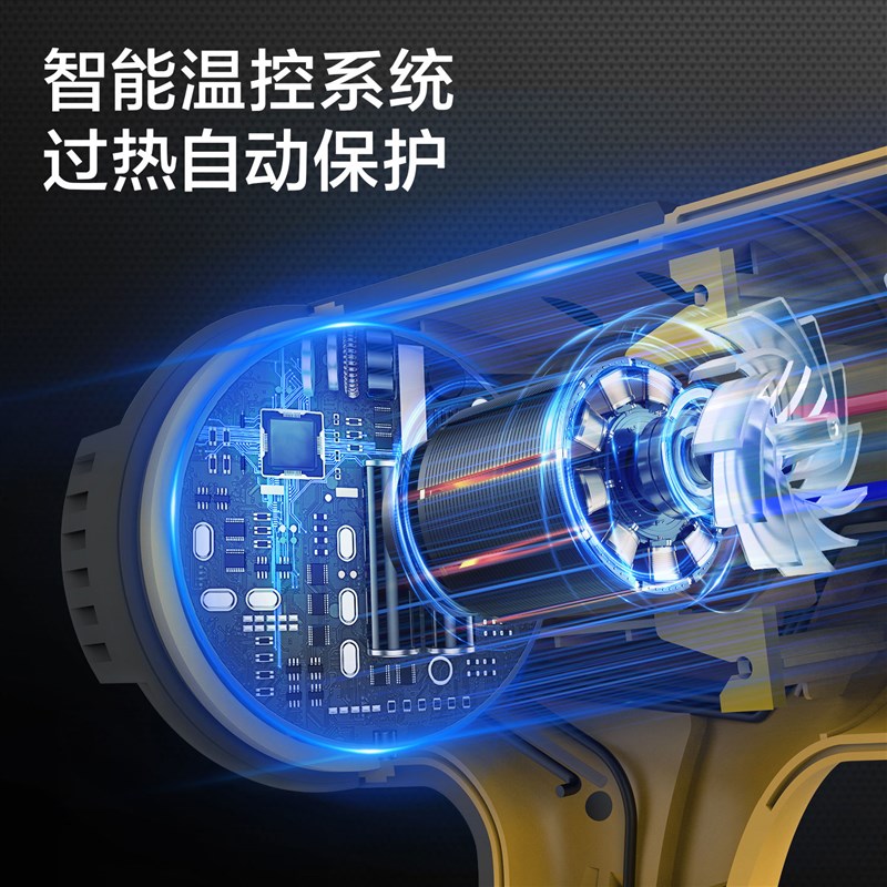 工具可调温热风枪工业电热吹风机J烤枪汽车贴膜收缩膜烘枪