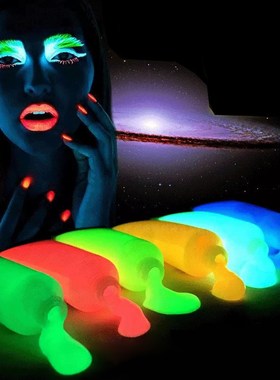 11 Colors Glow in the Dark ybody Paint Set fluorescent lumin
