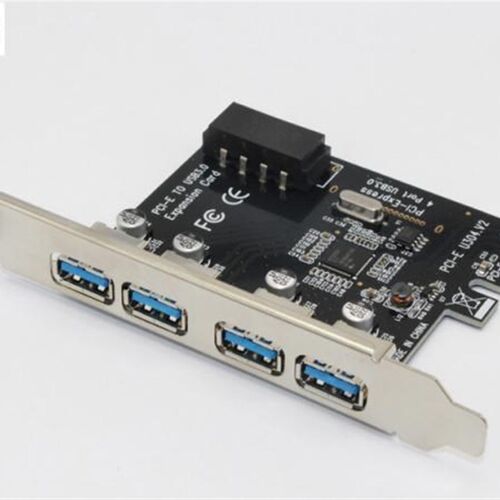USB 3.0 4 Port PCIE To Expansion Card PCLI Express Adapter P