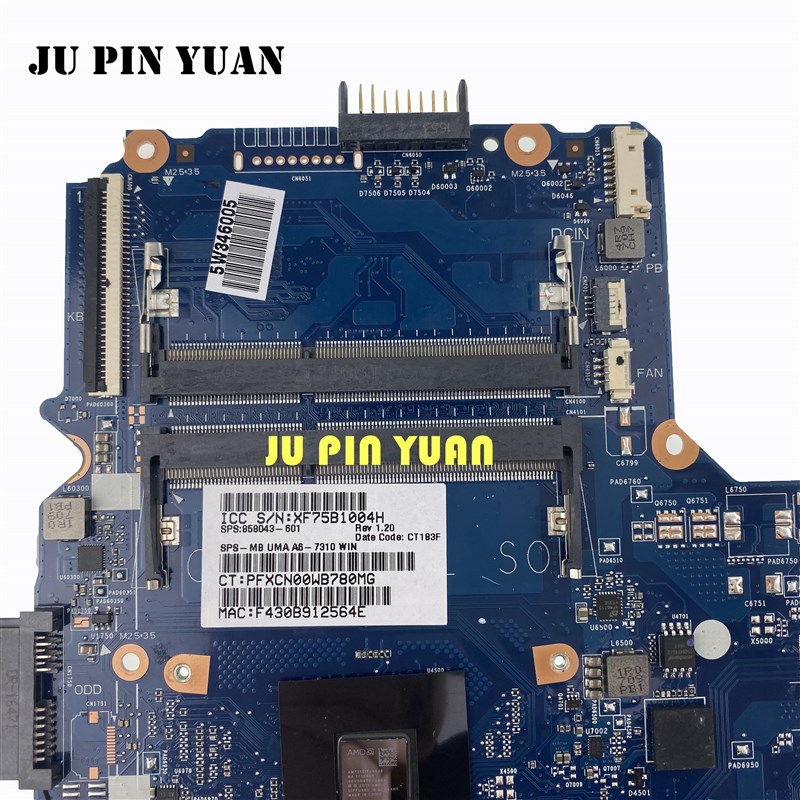 858043-601 858043-001 DINERAMD-6050A2822801-MB-SA02 For HP 2