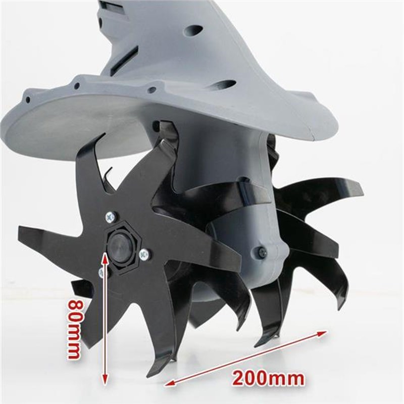 手持锂电微耕机松土机农用翻土机小型家用菜地Q大棚电动锄头旋耕