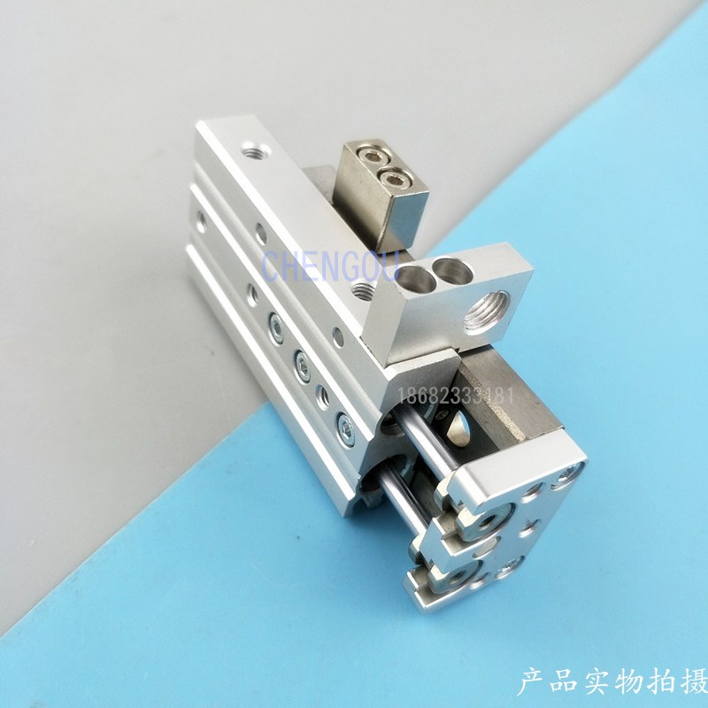 亚德客型精密滑台气缸MXQl HLQ12X10X20X30X40X50X75S-AS-AT-C HL