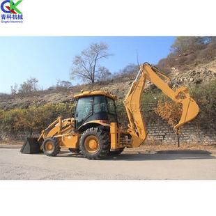 SAM388型挖掘装载机自来水管道施工两头忙公路施工挖土机