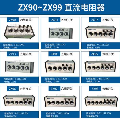 上海正阳ZX90ZX92ZX93 ZX94 ZX95 ZX96 ZX97 ZX98 ZX99直流电阻器