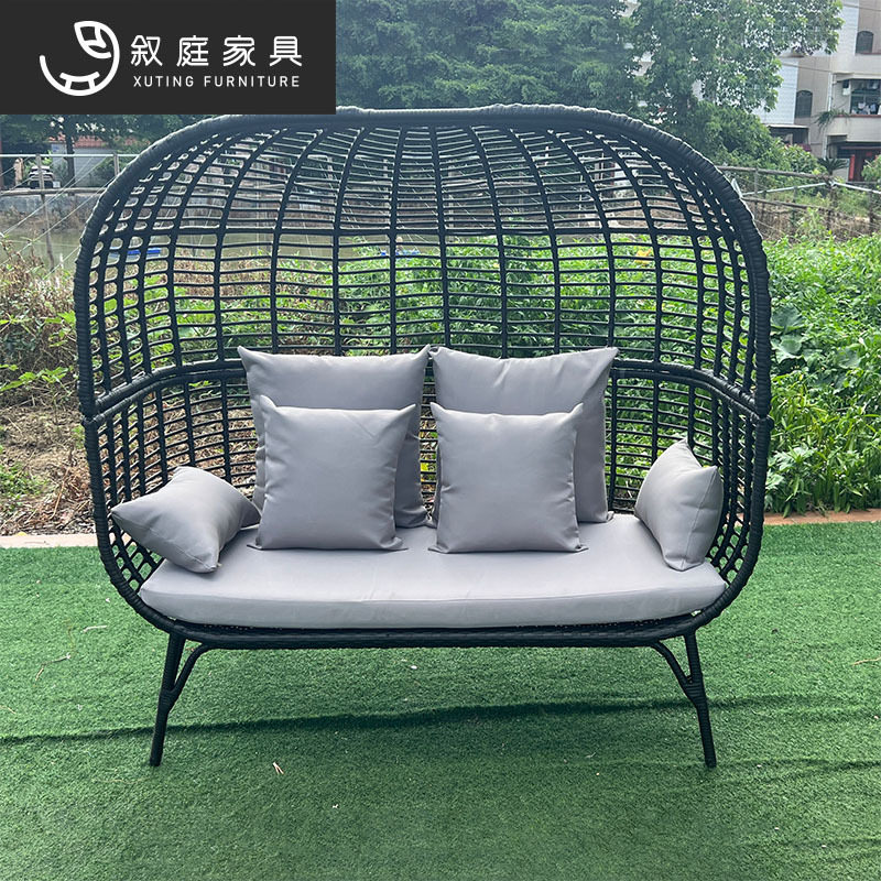 户外秋千阳台休闲鸟巢沙发网红吊篮组合藤椅家具落地露天庭院泳池