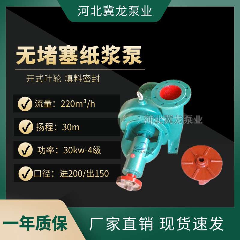 现货150GXL-220-30两相流纸浆泵10寸无堵塞浆液循环泵高扬程