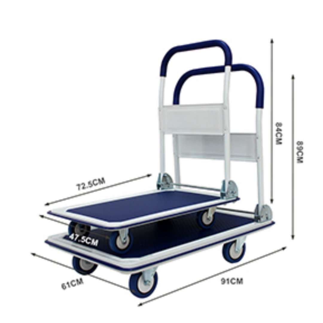 150kg小号推车拉货搬运车 可折叠静音平板手推车