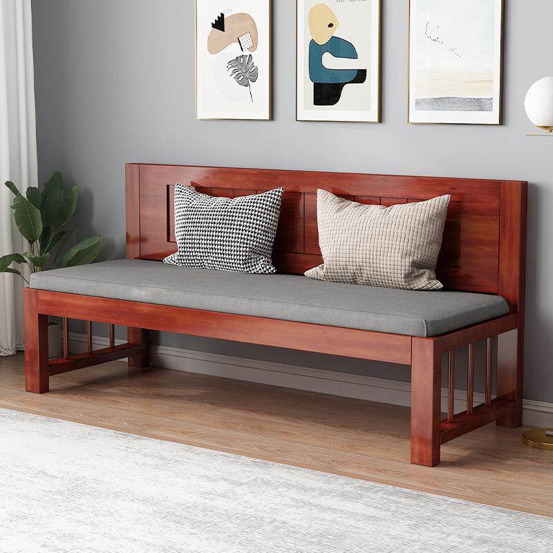 实木沙发简约现代小户型客厅双人三人沙发椅餐椅阳台休闲靠背长椅