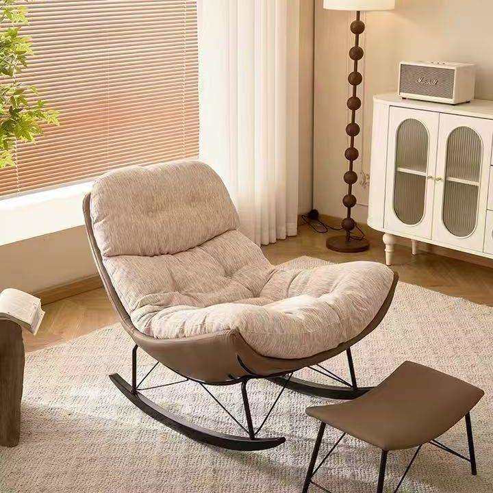 网红客厅阳台懒人沙发单人摇摇椅可躺可睡椅子家用成人新款休闲椅