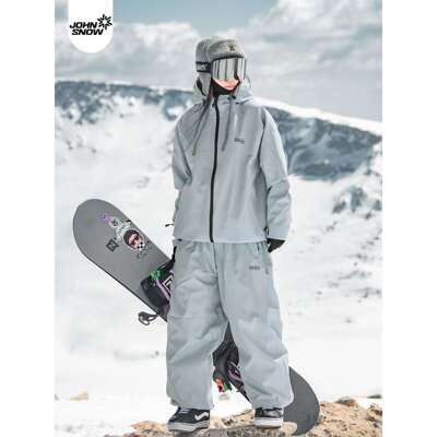 Johnsnow滑雪服女款单板套装情侣男款美式宽松防水保暖滑雪宇天