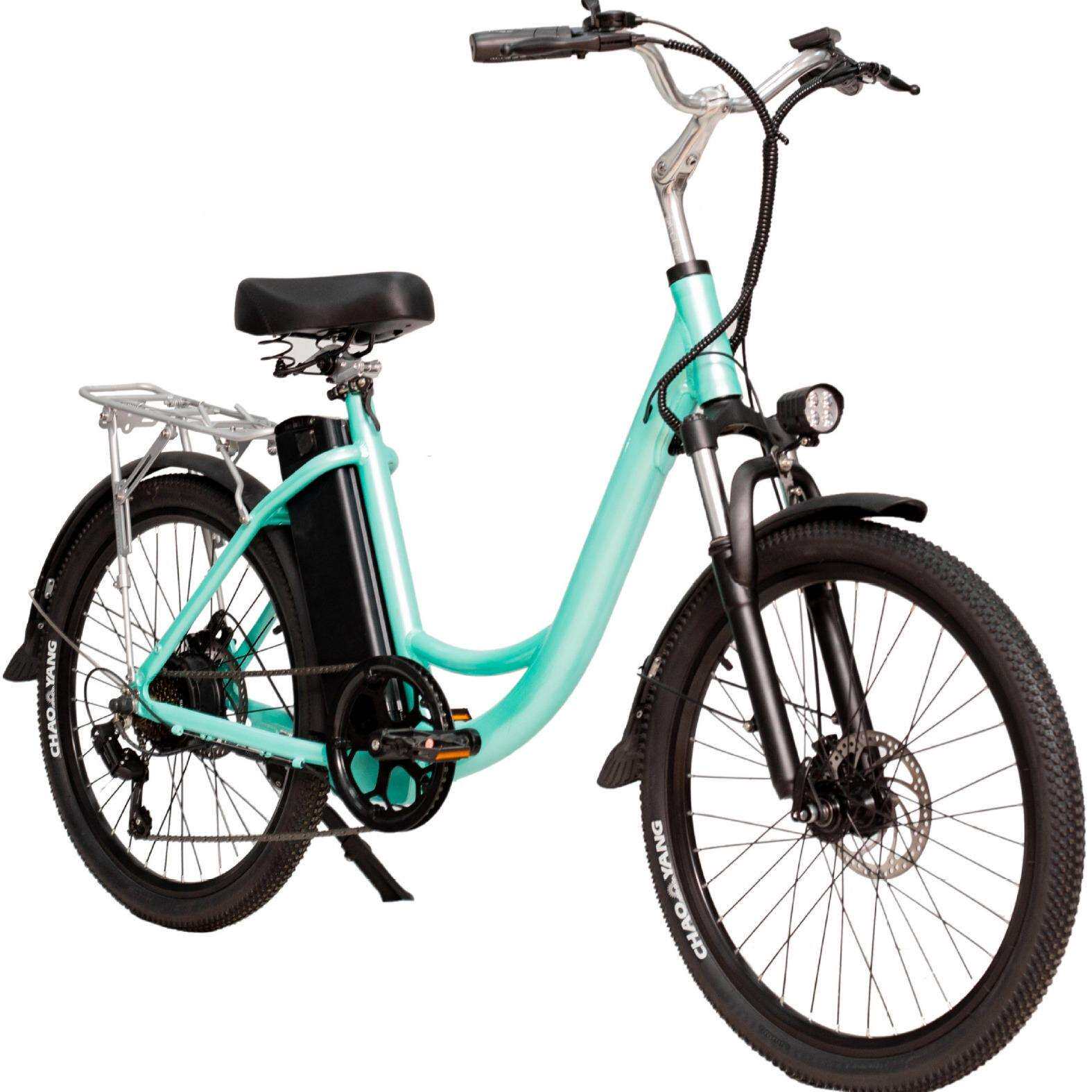 电动妈咪自行车出勤代步车36V助力脚踏车女款外贸出口电池外挂车