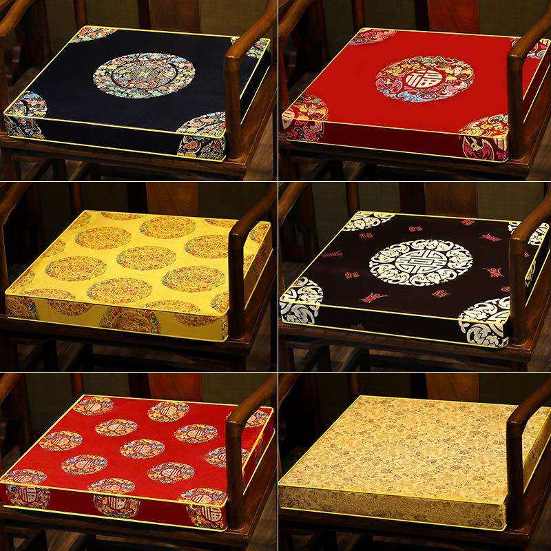 沙发坐垫中式椅垫凳子圈椅座垫实木家具椅子垫子茶桌垫子
