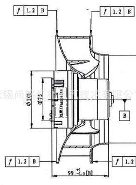 泛仕达EC涡流风机SC225F2-055-000-101空气净化器充电桩散热风扇