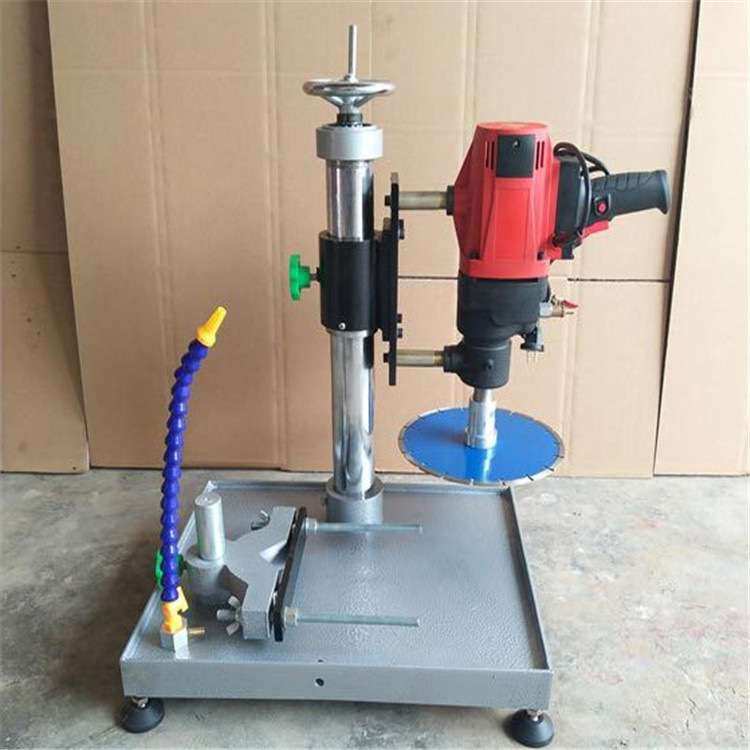 鸿聚150型砼试件磨平机 圆柱体水稳芯样试块磨平机切割一体