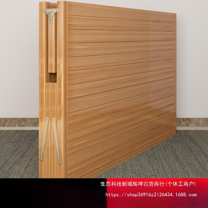 竹床折叠床单人双人家用款成人午休简易出租房一米二老式硬板木床