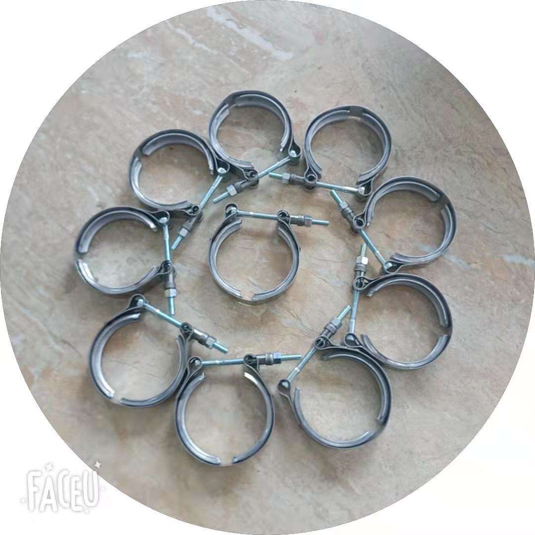 挂车 货车 汽车 涡轮增压器排气 波纹管卡子 排气管卡箍 双槽卡子