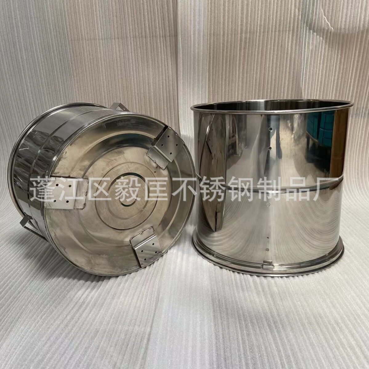 厂家直销不锈钢吸尘桶下桶420*230上桶420*410过滤袋支架可定尺寸